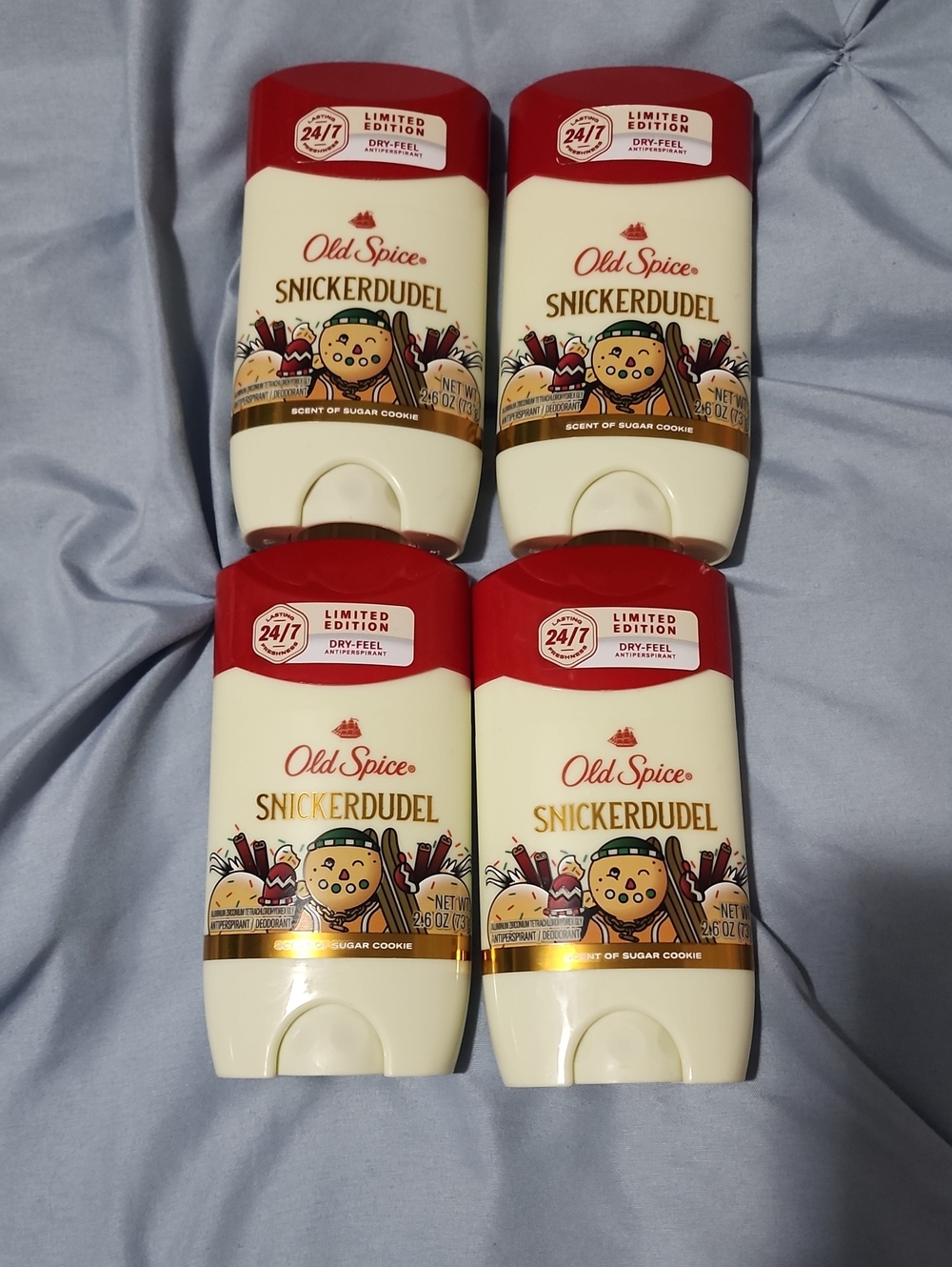 4 Old Spice Snickerdudel Limited Edition Men's Deodorant - Red & Cream